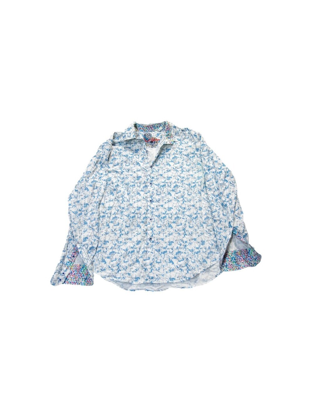 Robert Graham Jellyfish Long Sleeve Button Down Shirt Classic Fit - Men's L